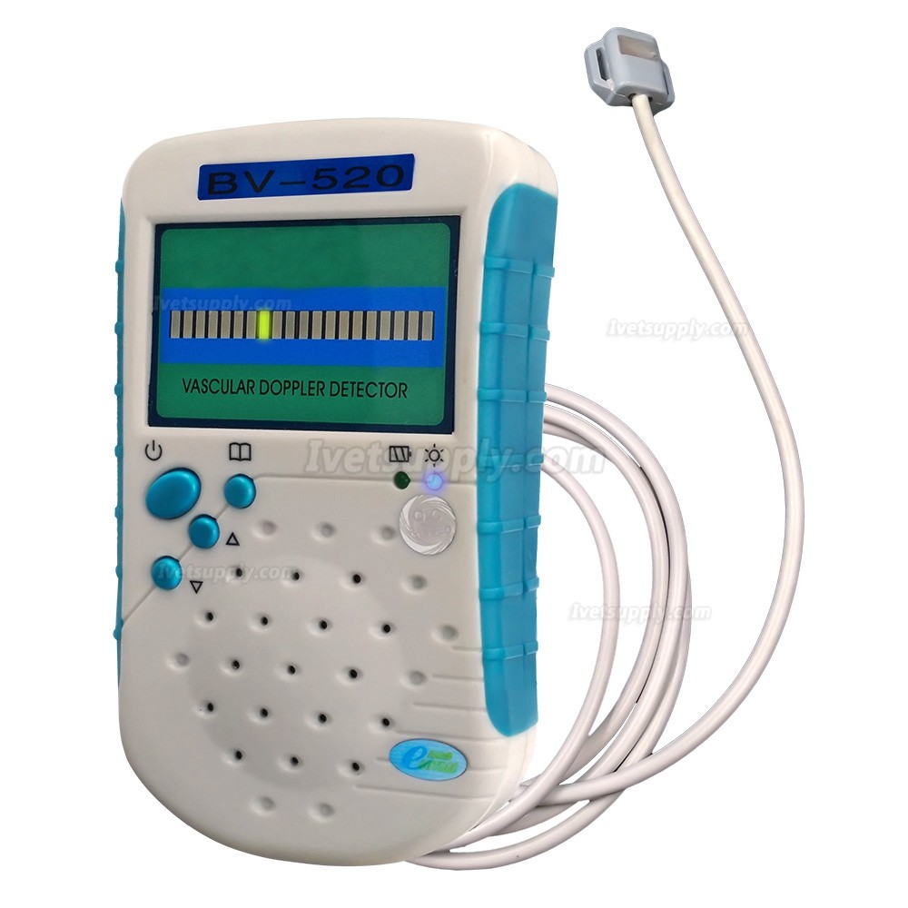 Veterinary Vascular Doppler Vet Ultrasound BV520 (9mhz Flat Probe Detect Animal Blood Flow Velocity)